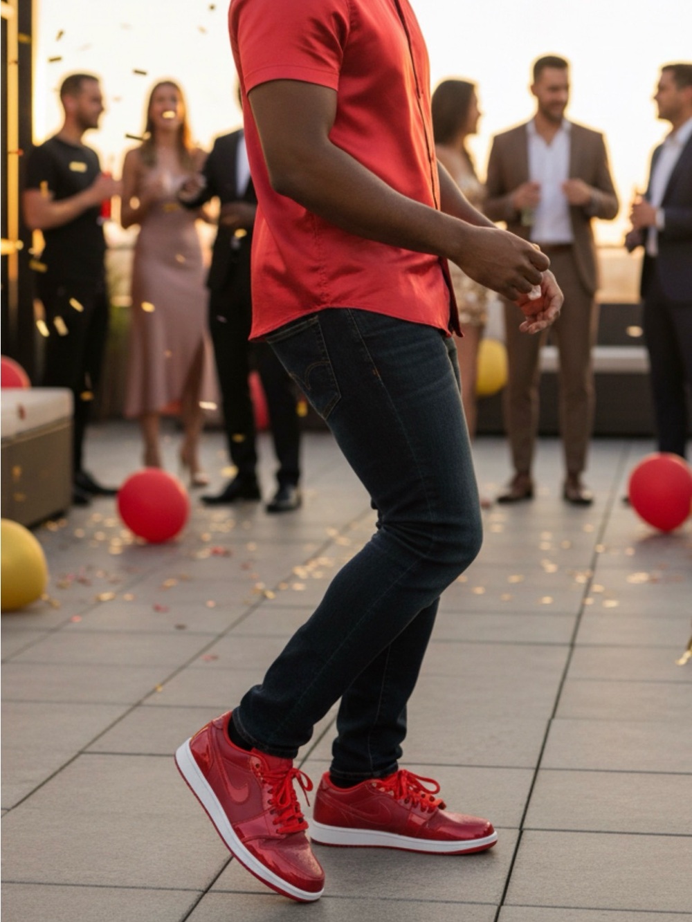 LTD Edition Nike Air Jordan 1 Low-Top Pomegranate/University Red